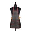 Apron | Jute 2 Front Pocket Kitchen Apron | Apron for Restaurent | Apron for Housewife | Chef Apron for Kitchen | Water Resistance Apron | Dark Brown