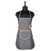 Apron | Kitchen Apron for Cooking | Waterproof Kitchen Cloth | Kitchen Apron for Women | Center Pocket Apron with Ties | Cooking Dress for Men | Mini Check | Grey