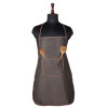 Apron | Kitchen Apron for Cooking | Waterproof Kitchen Cloth | Kitchen Apron for Women | Center Pocket Apron with Ties | Cooking Dress for Men | Mini Check | Brown