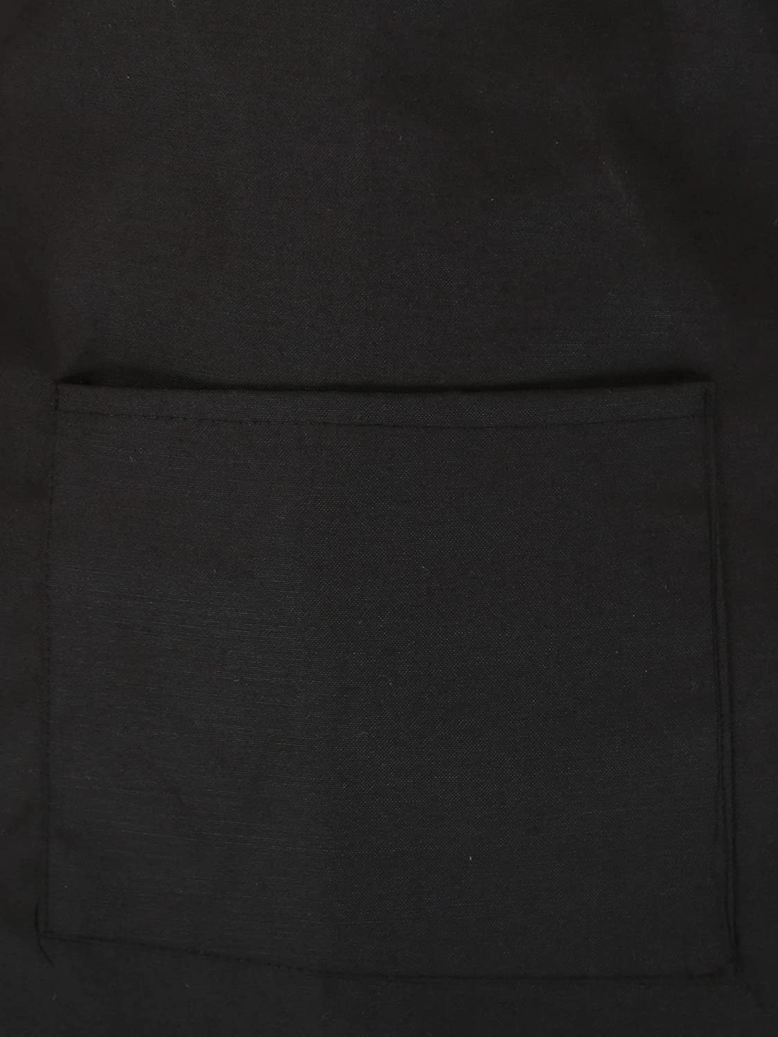 Kuber Industries Apron with 1 Front Pocket (Black)
