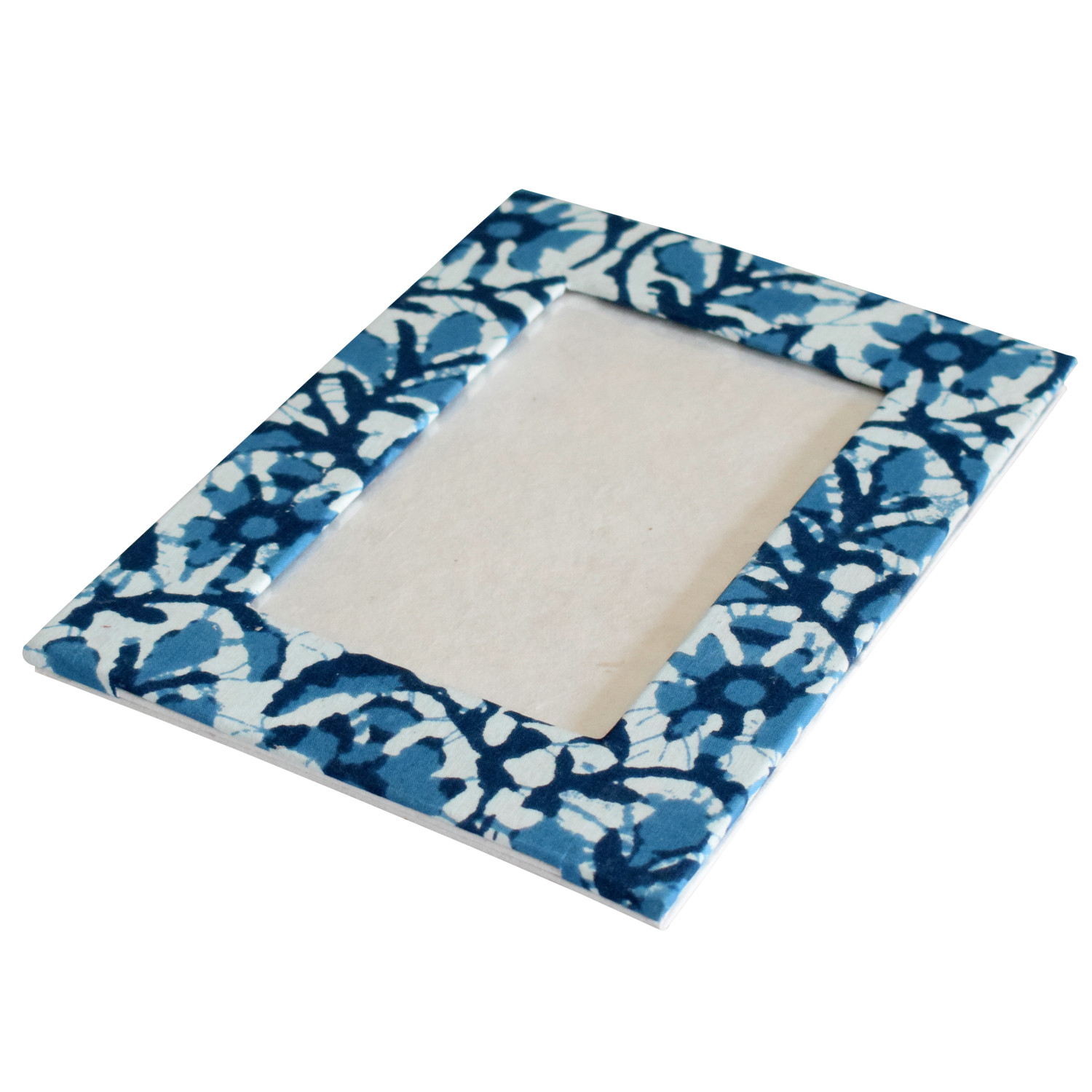 Kuber Industries Army Print Handicrafts Photo Frame For Living Room,Bedroom With Stable Stand (Blue)