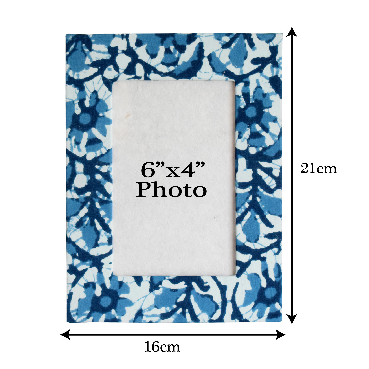 Kuber Industries Army Print Handicrafts Photo Frame For Living Room,Bedroom With Stable Stand (Blue)