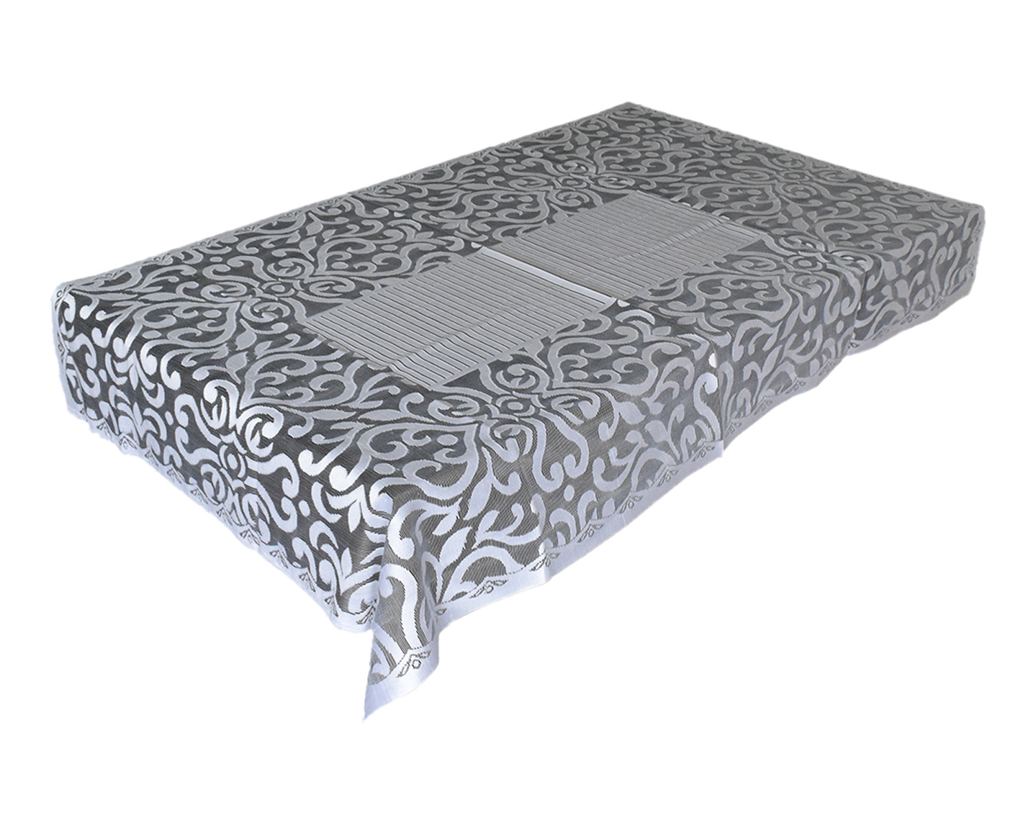 Kuber Industries Artcam Design Cotton 4 Seater Center Table Cover 60