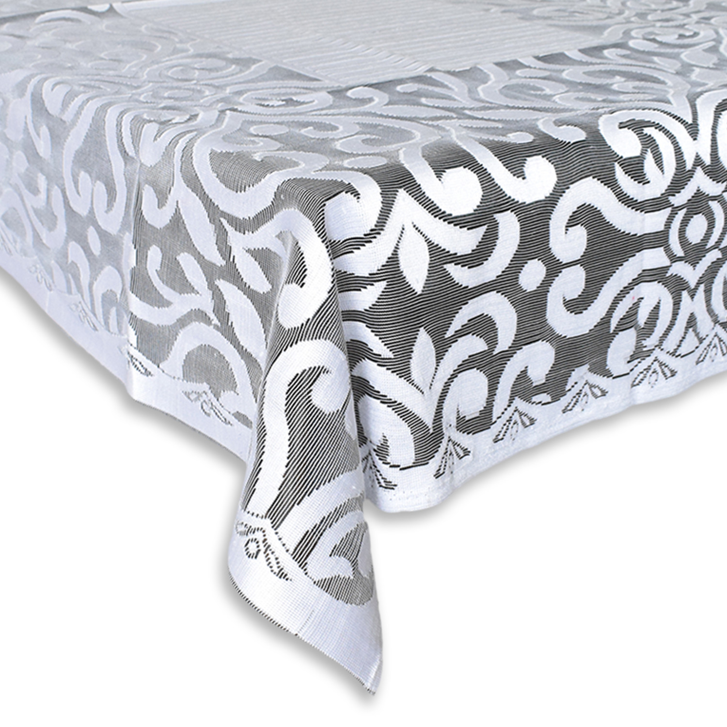 Kuber Industries Artcam Design Cotton 4 Seater Center Table Cover 60