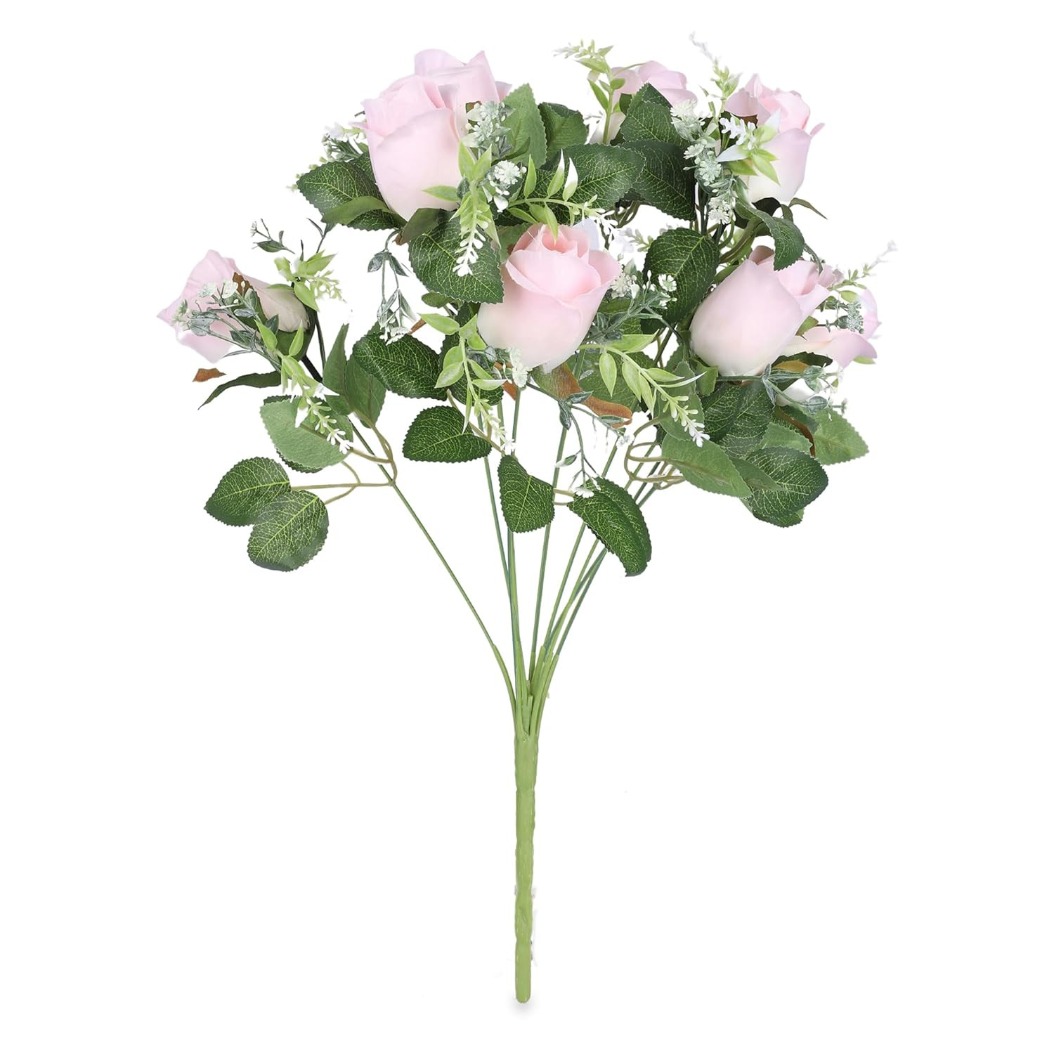 Kuber Industries Artificial Flowers for Home DÃ©cor|Natural Looking Indoor Fake Flowers for Vase|Artificial Flowers for Decoration|Without Basket (Pink)