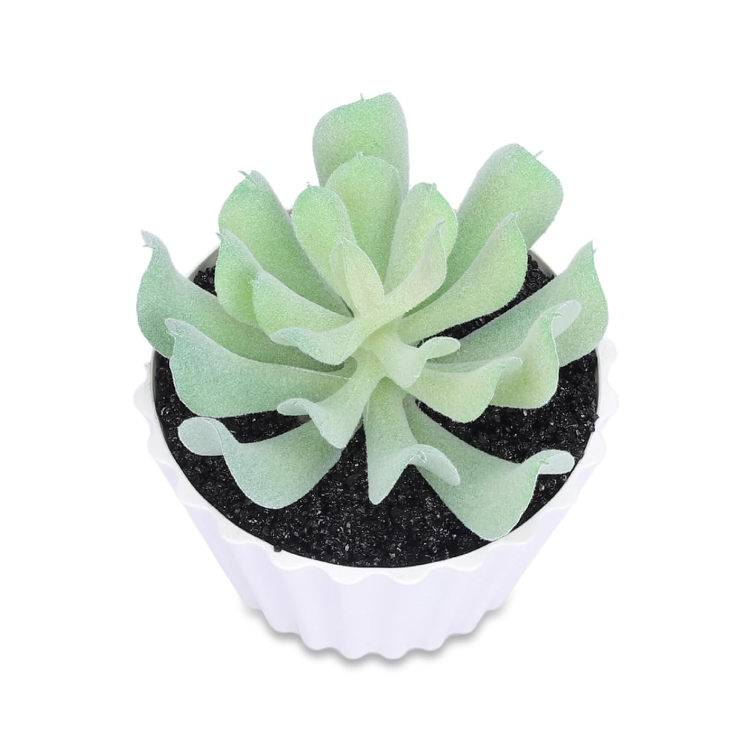 Kuber Industries Artificial Plants for Home DÃ©cor|Natural Looking Indoor Fake Plants with Pot|Artificial Flowers for Decoration (Green)