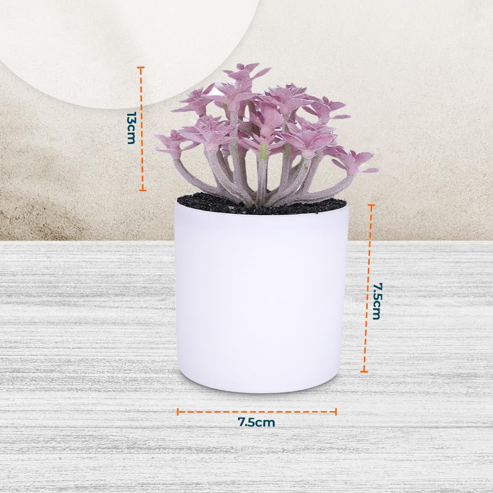 Kuber Industries Artificial Plants for Home DÃ©cor|Natural Looking Indoor Fake Plants with Pot|Artificial Flowers for Decoration (Lavender)