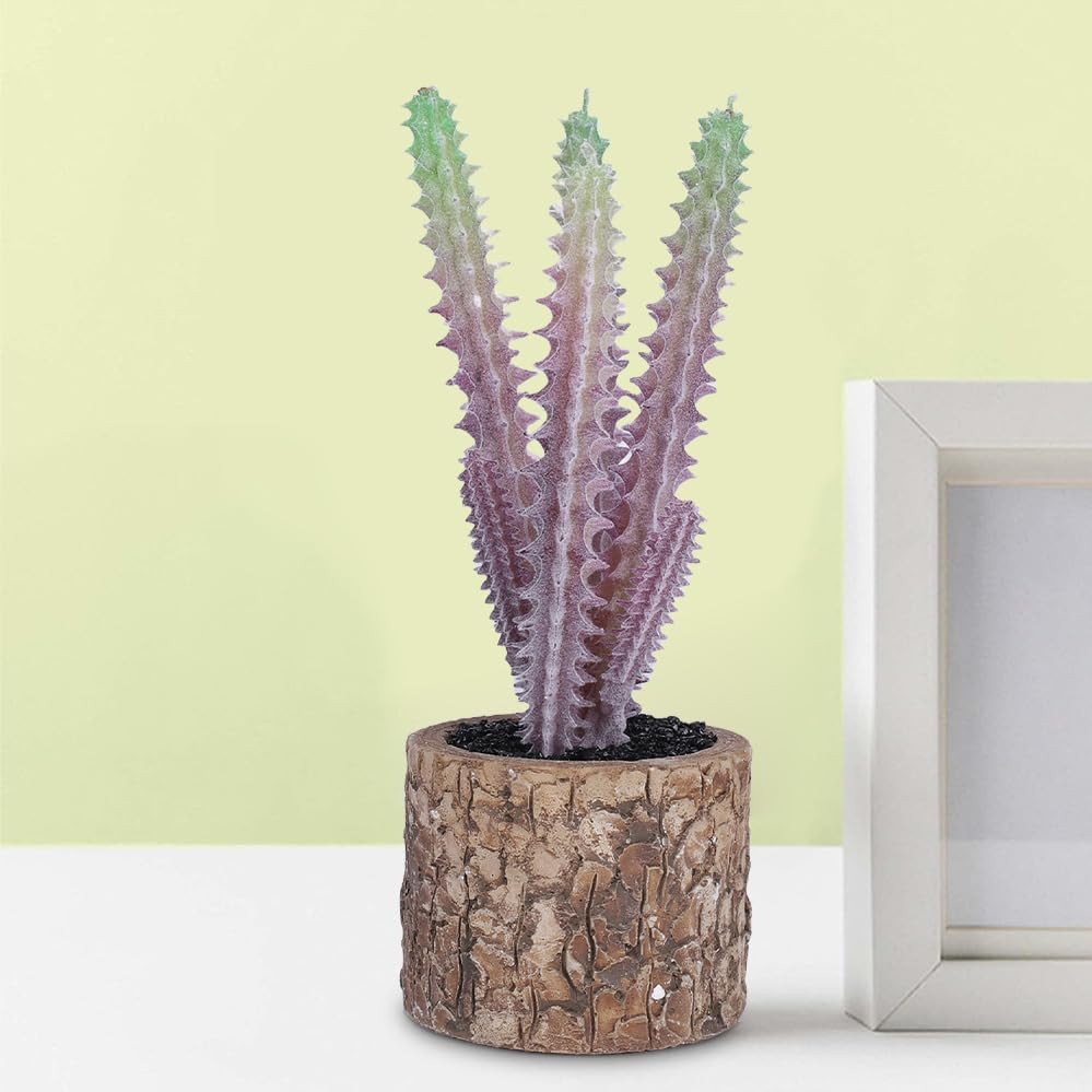 Kuber Industries Artificial Plants for Home DÃ©cor|Natural Looking Indoor Fake Plants with Pot|Artificial Flowers for Decoration (Lavender)