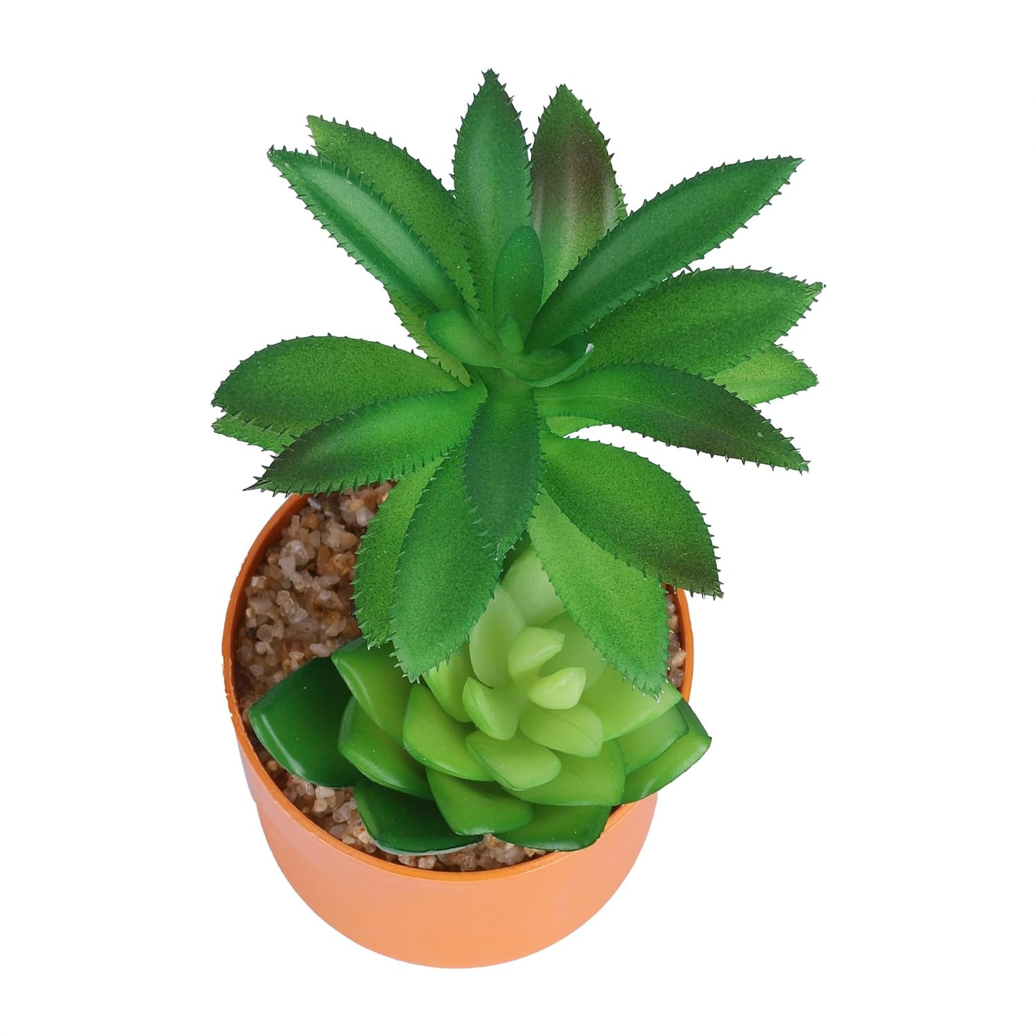 Kuber Industries Artificial Plants for Home DÃ©cor|Natural Looking Indoor Fake Plants with Pot|Artificial Flowers for Decoration (Green)