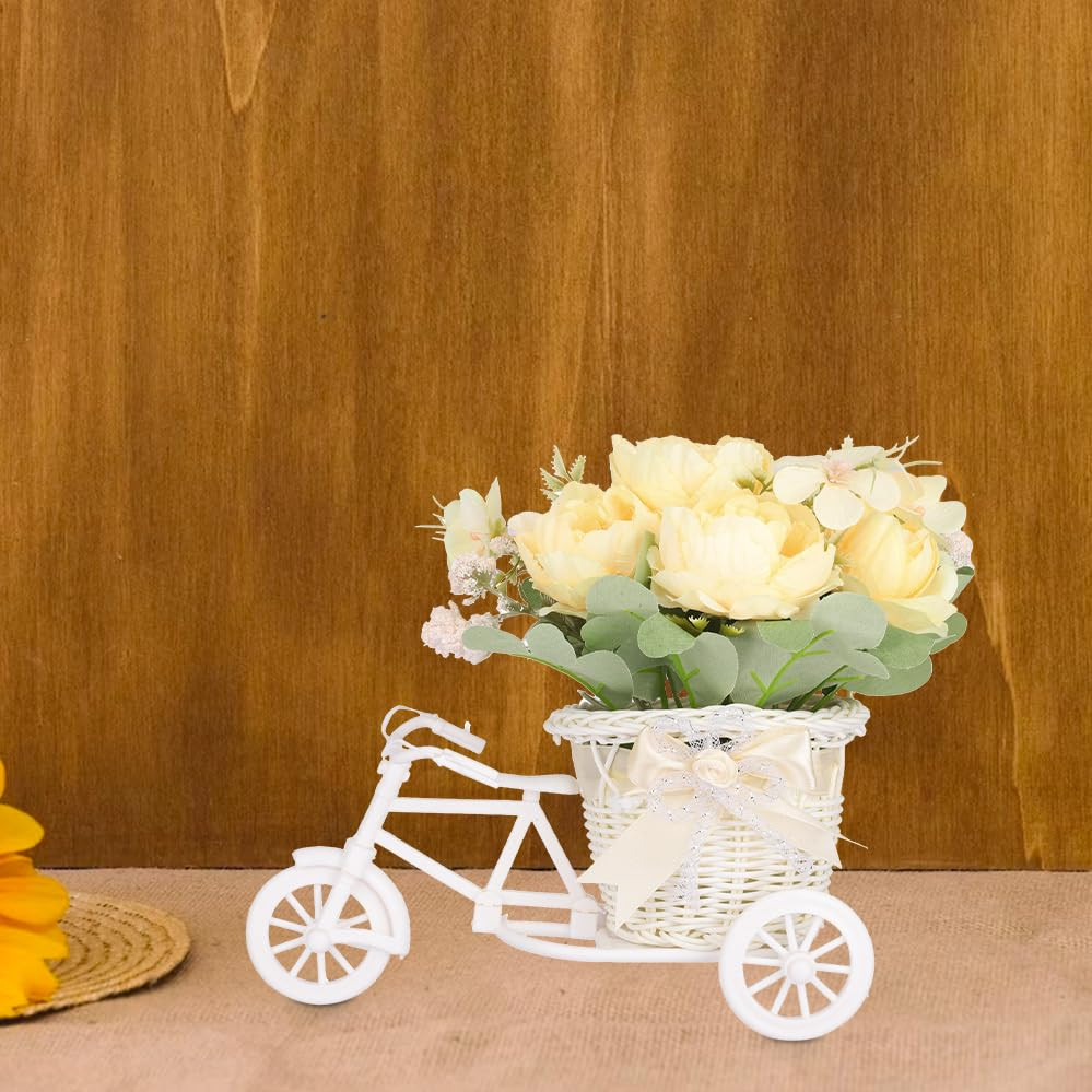 Kuber Industries Artificial Plants for Home DÃ©cor|Natural Looking Indoor Fake Plants with Pot|Artificial Flowers for Decoration (Yellow)
