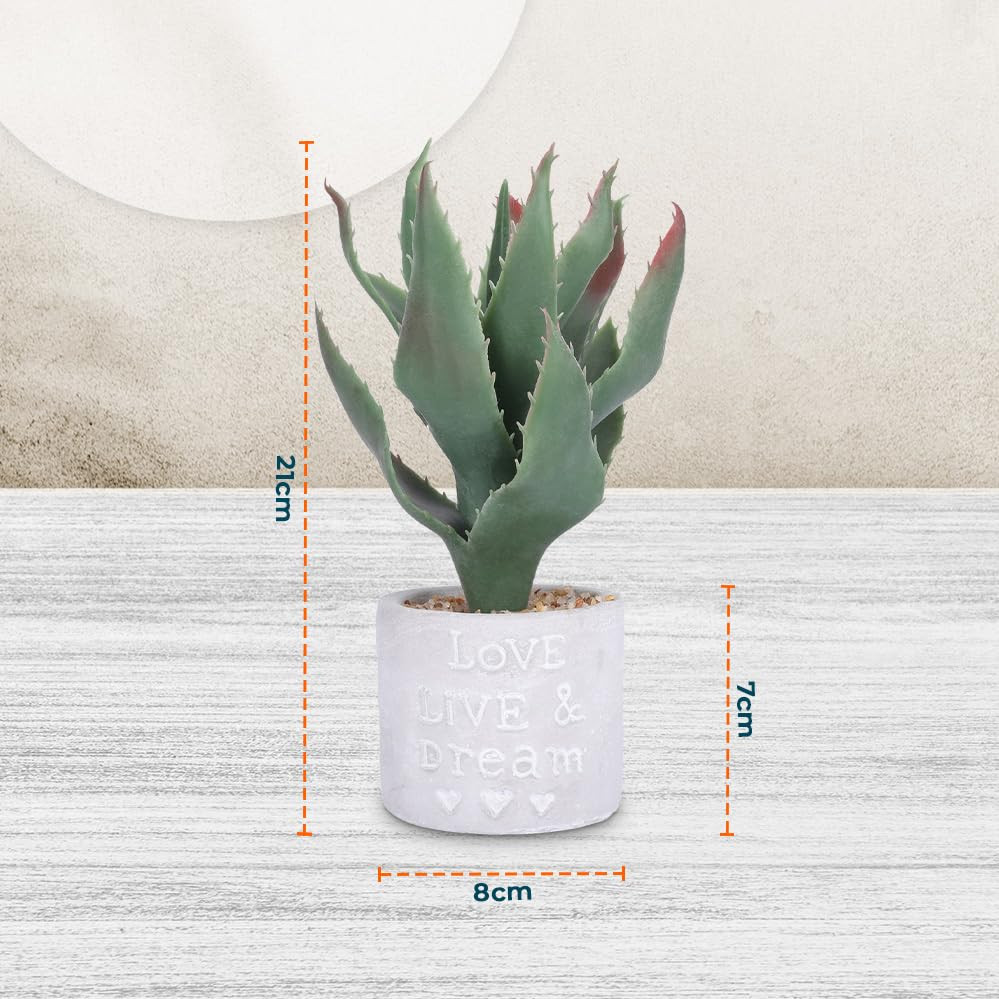 Kuber Industries Artificial Plants for Home DÃ©cor|Natural Looking Indoor Fake Plants with Pot|Artificial Flowers for Decoration (Green)