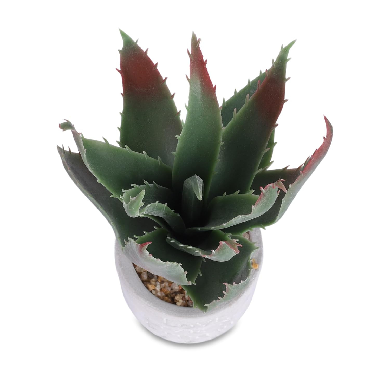Kuber Industries Artificial Plants for Home DÃ©cor|Natural Looking Indoor Fake Plants with Pot|Artificial Flowers for Decoration (Green)