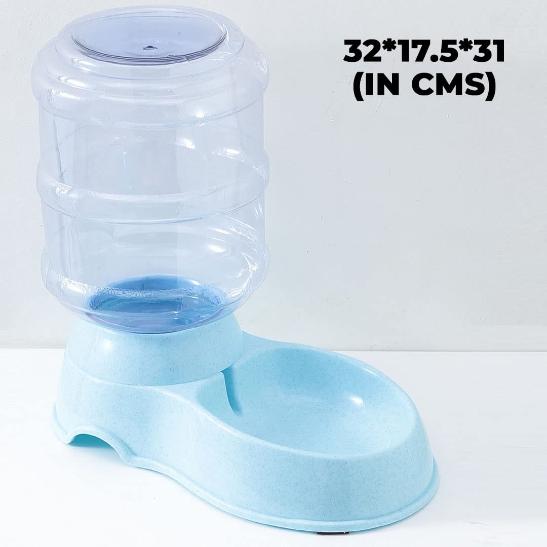 Kuber Industries Automatic Pet Water DispenserI3.5L|Self-Dispensing Gravity Waterer I For Cats, Dogs, BirdsIAutomatic RefillableI Reusable, Durable |Dog Accessories for Indoor & Outdoor|3500ML | Blue
