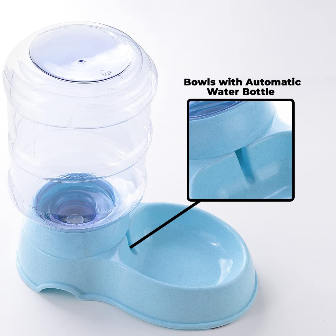 Kuber Industries Automatic Pet Water DispenserI3.5L|Self-Dispensing Gravity Waterer I For Cats, Dogs, BirdsIAutomatic RefillableI Reusable, Durable |Dog Accessories for Indoor & Outdoor|3500ML | Blue