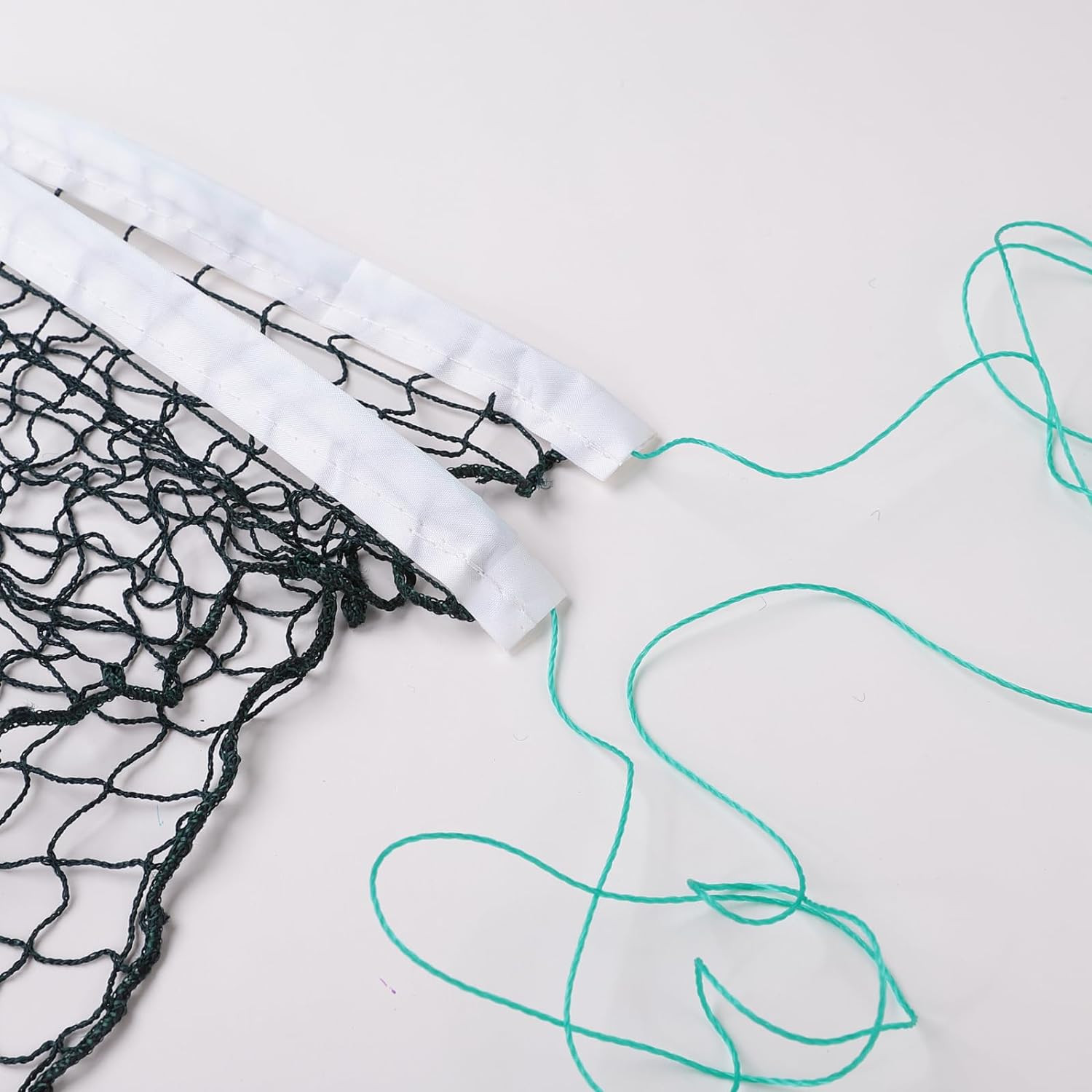 Kuber Industries Badminton Net|Nylon Net for Tournament, Sports Coaching|Shuttle Net Indoor, Outdoor (Dark Green)