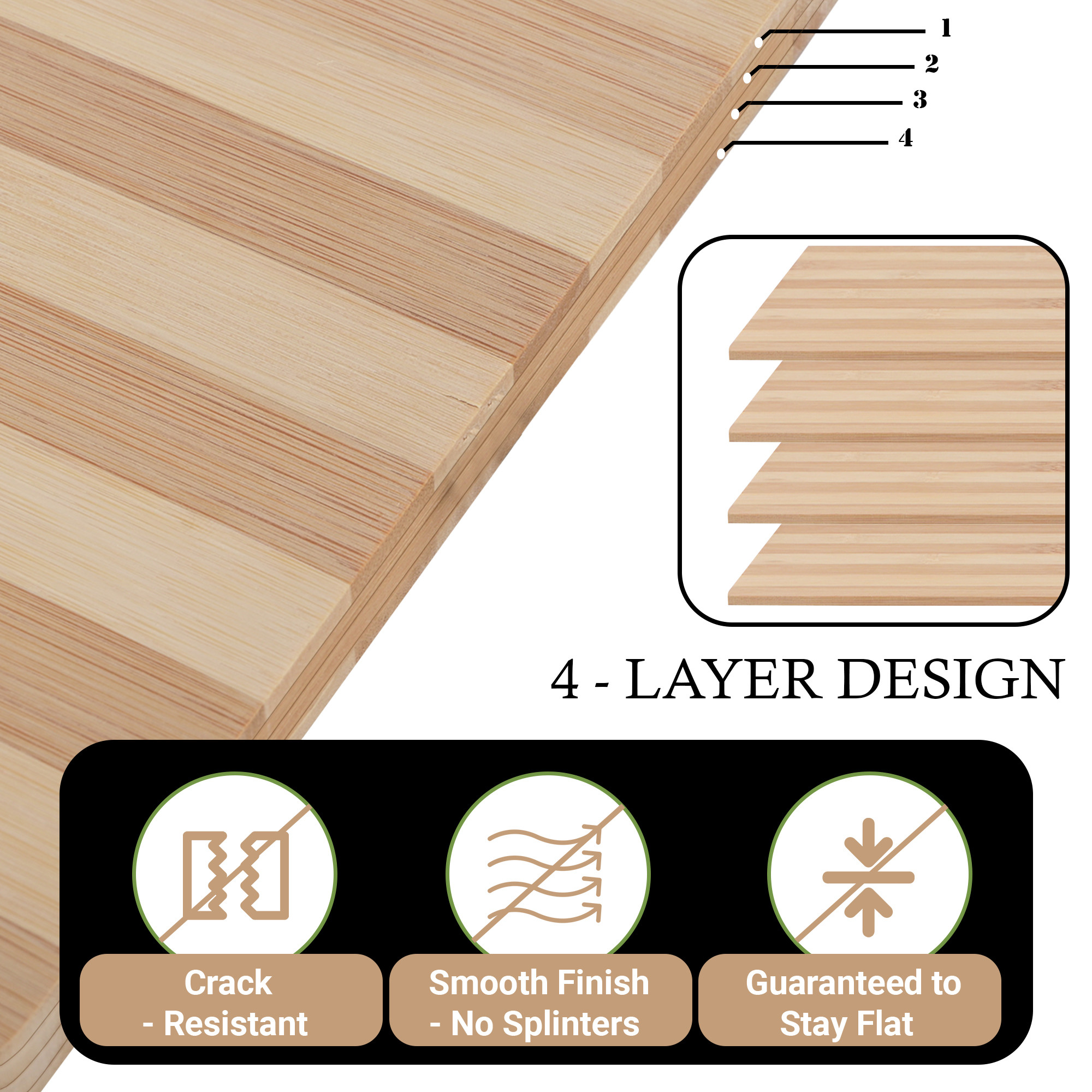 Kuber Industries Bamboo Vegetable Chopping Board Wood  Lightweight Wooden Cutting Board for Kitchen  Slicing Meat Fruits  Cheese Knife Friendly Chooper Board with Hanging Ring  CX-11  Brown