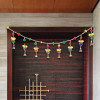 Kuber Industries Bandarwal | PVC Handcrafted Latkan | Wind Chimes for Home Décor | 8 Lord Ganesha With Bells Design | Handcrafted Bandarwal | Multi