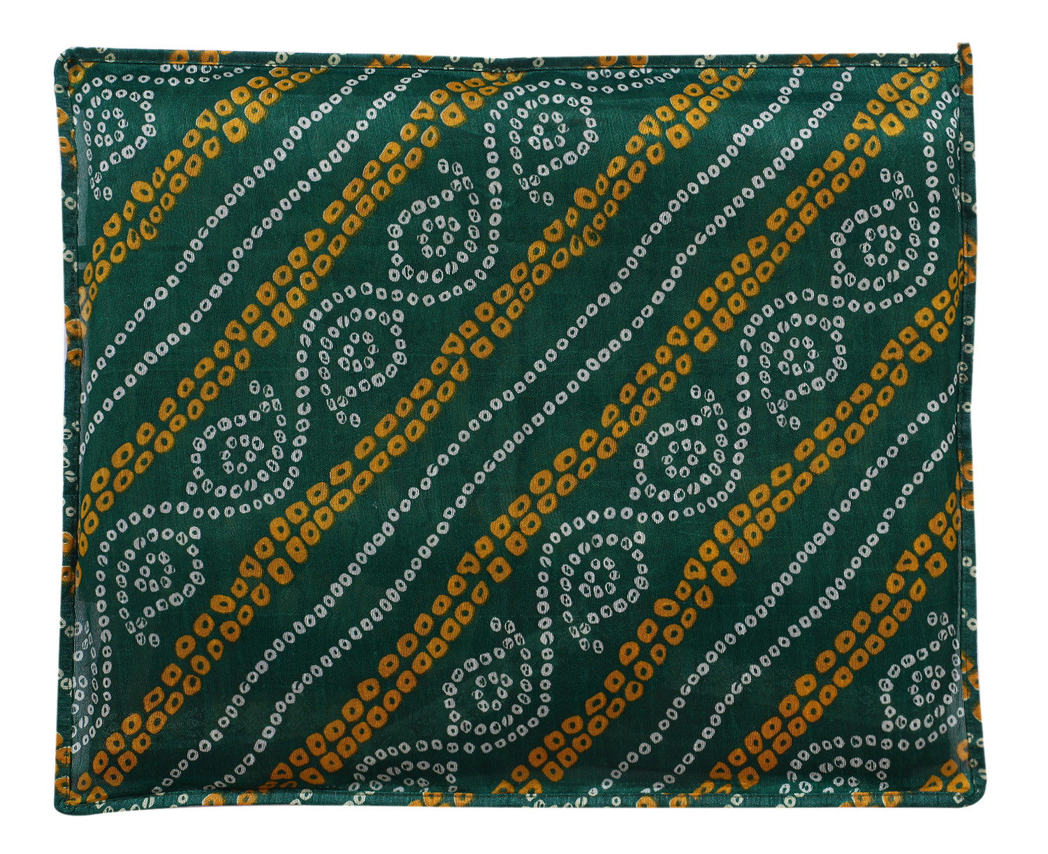 Kuber Industries Bandhani Print PVC Foldable Single Saree Cover|Clothes Storage For Saree, Lehenga, Suit With Transparent (Multicolour)