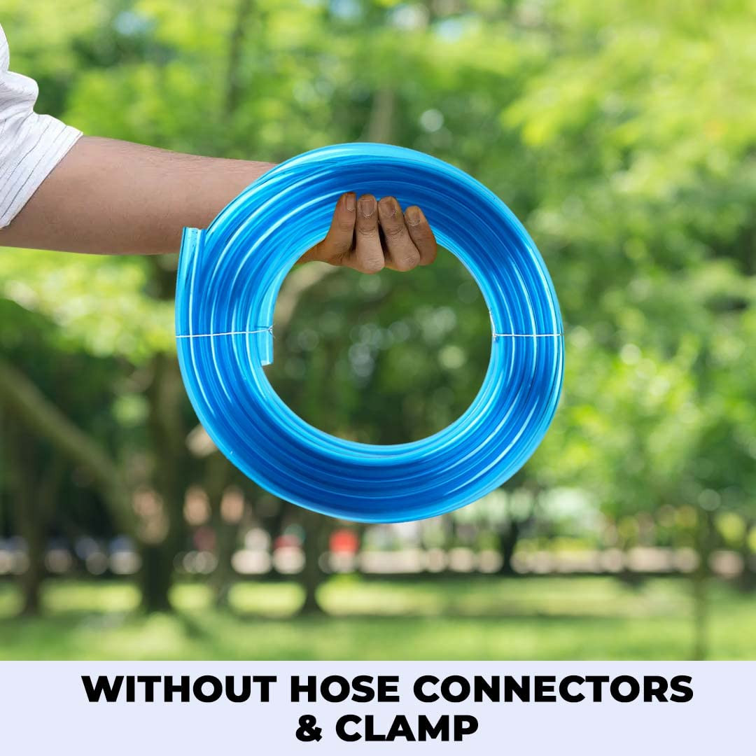 Kuber Industries Basic PVC Water Pipe 10 Meter  Multi-Utility Water Pipe for Garden Car Cleaning  Pet Cleaning  Durable Light Weight  Flexible Hose Pipe for Gardening  Blue 