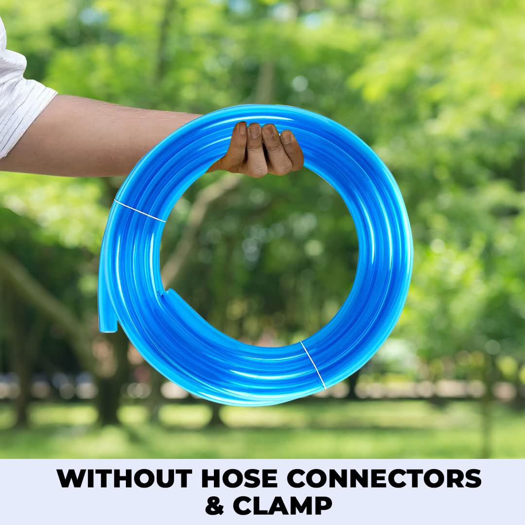 Kuber Industries Basic PVC Water Pipe 5 MeterMulti-Utility Water Pipe for Garden Car Cleaning  Pet CleaningLight Weight  Flexible Hose Pipe for GardeningBlue 