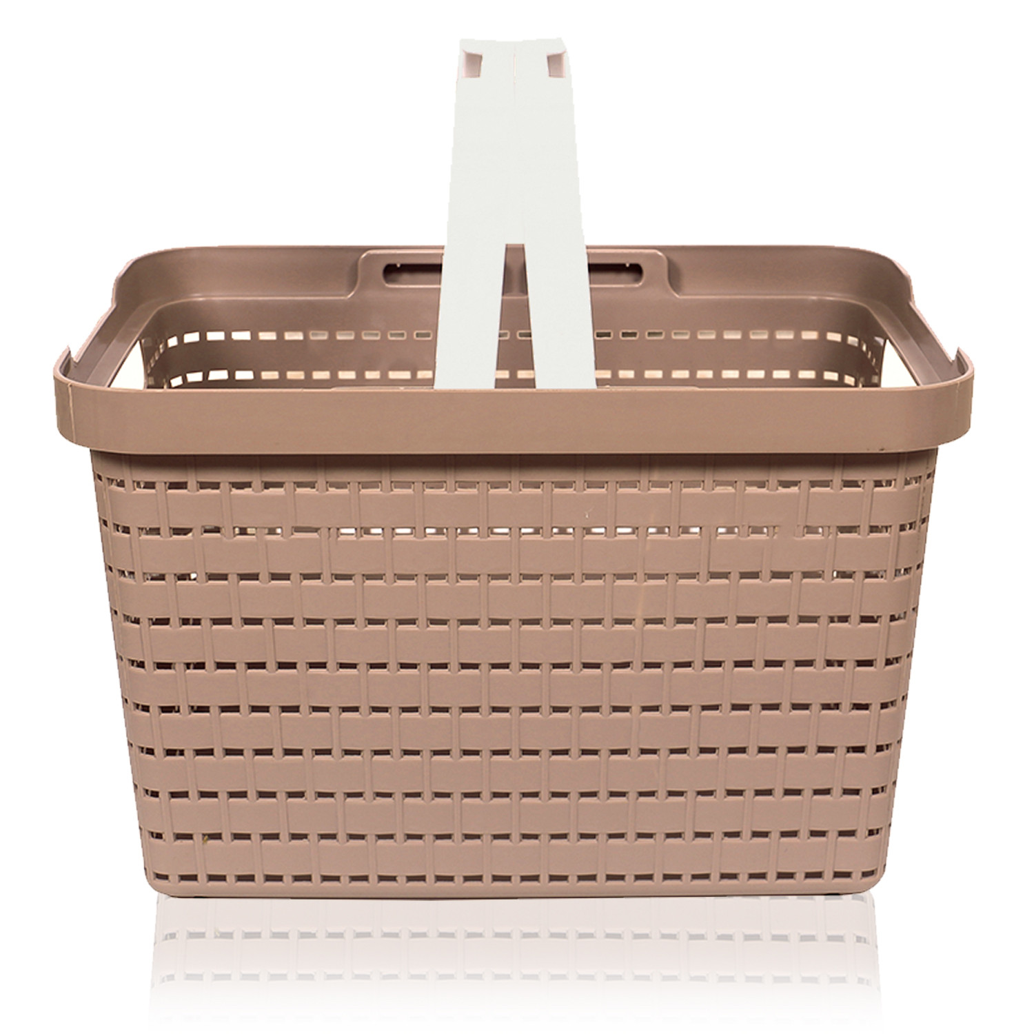 Kuber Industries Basket  Plastic Storage Basket for Fruits  Storage Basket for Picnic  Storage Basket for Kitchen  Stationery Storage Basket  FLORA-222  Coffee