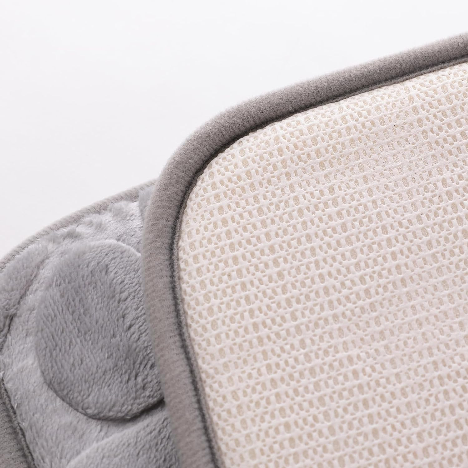 Kuber Industries Bath Mat | Bathroom Mat | Mat for Bathroom | Shower Bath Tub Mat | Living Room Mat | Foot Massager Mat | Square Shape Floor Mat | SZ-01B | Gray