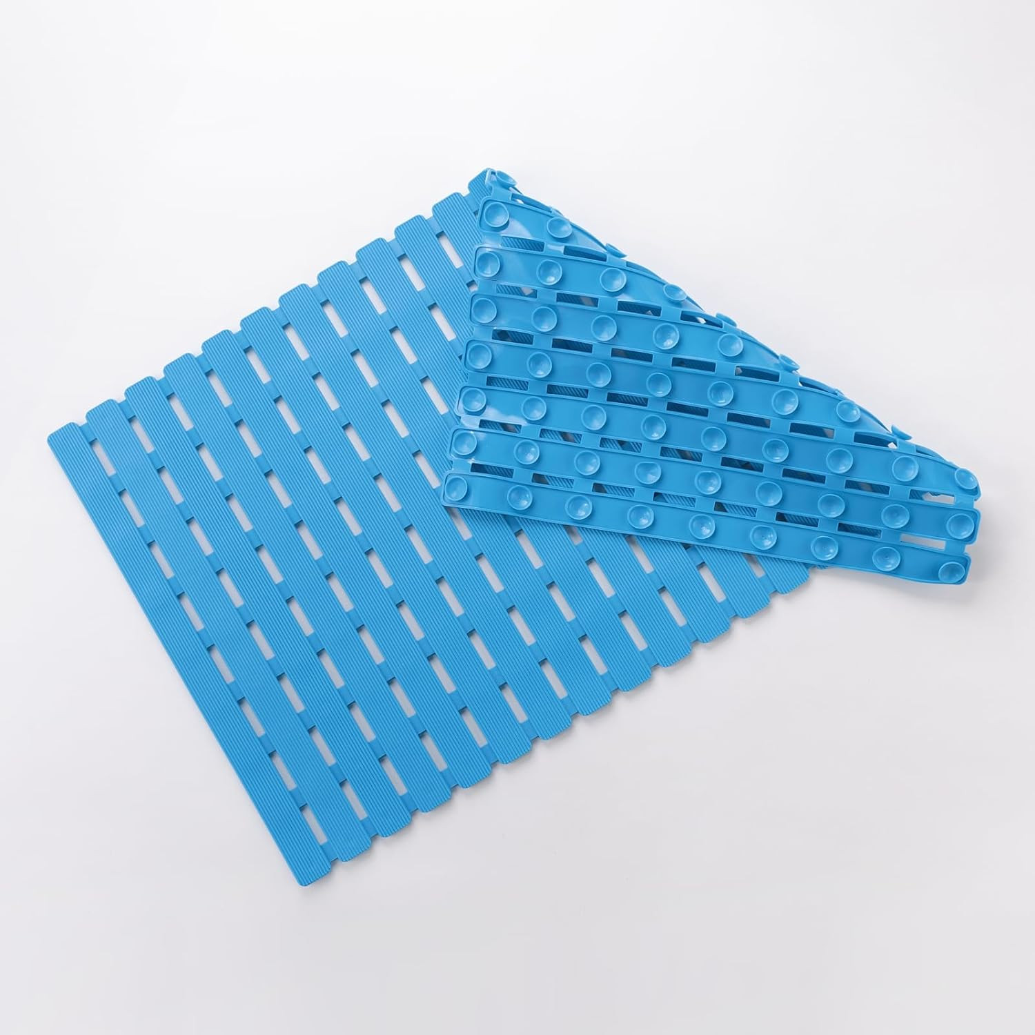 Kuber Industries Bath Mat | PVC Bathroom Mat | Shower Bath Mat | Floor Tub Mat | Bathroom Mud Mat | Anti-Skid Shower Bathroom Mat | JL-01A | Blue