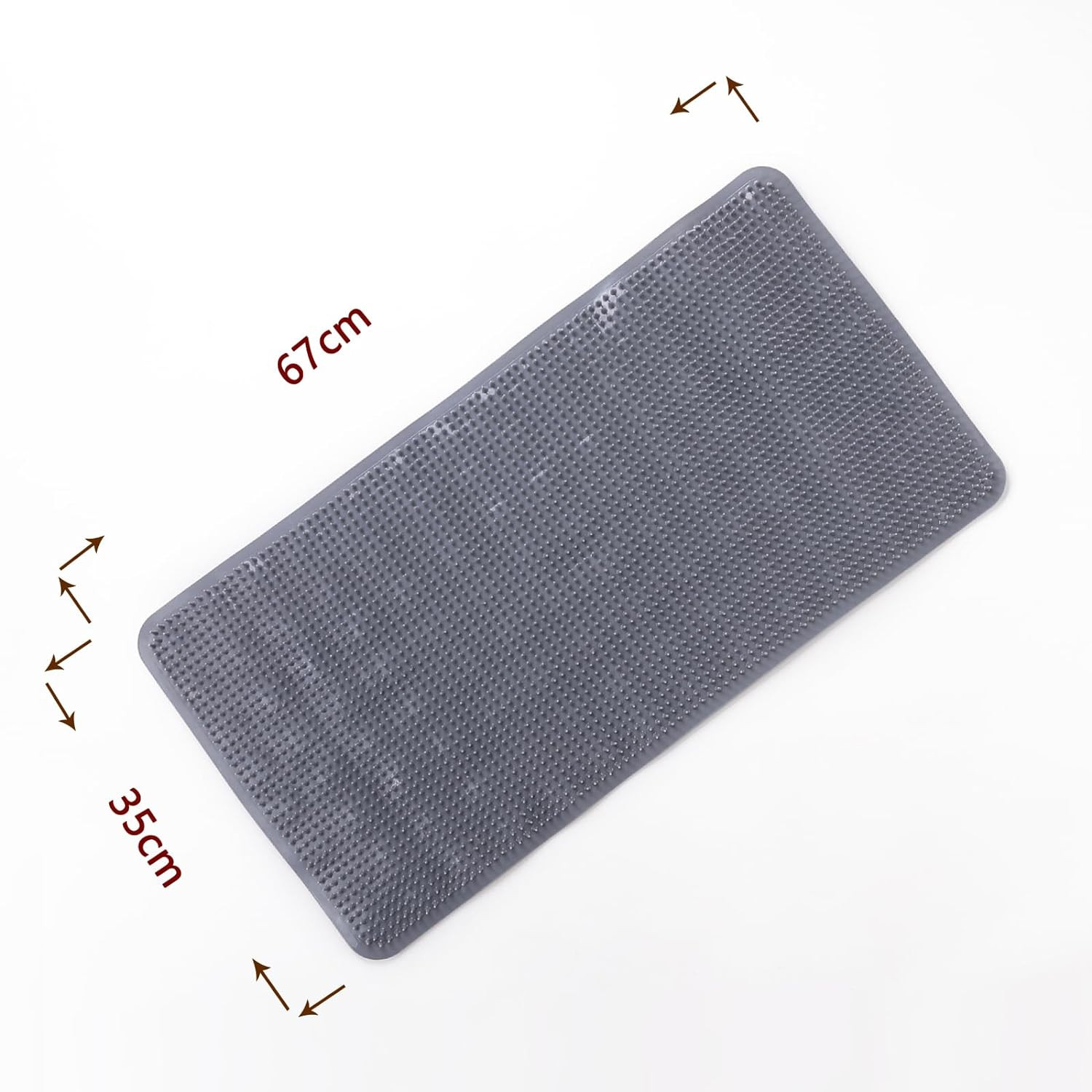 Kuber Industries Bath Mat | PVC Bathroom Mat | Shower Bath Mat | Floor Tub Mat | Bathroom Mud Mat | Anti-Skid Shower Bathroom Mat | L-YSD-A | Gray
