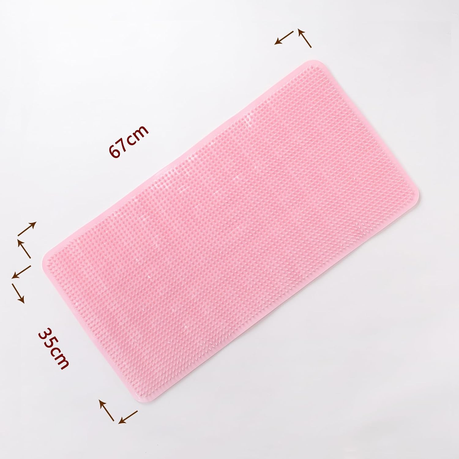Kuber Industries Bath Mat | PVC Bathroom Mat | Shower Bath Mat | Floor Tub Mat | Bathroom Mud Mat | Anti-Skid Shower Bathroom Mat | L-YSD-B | Pink