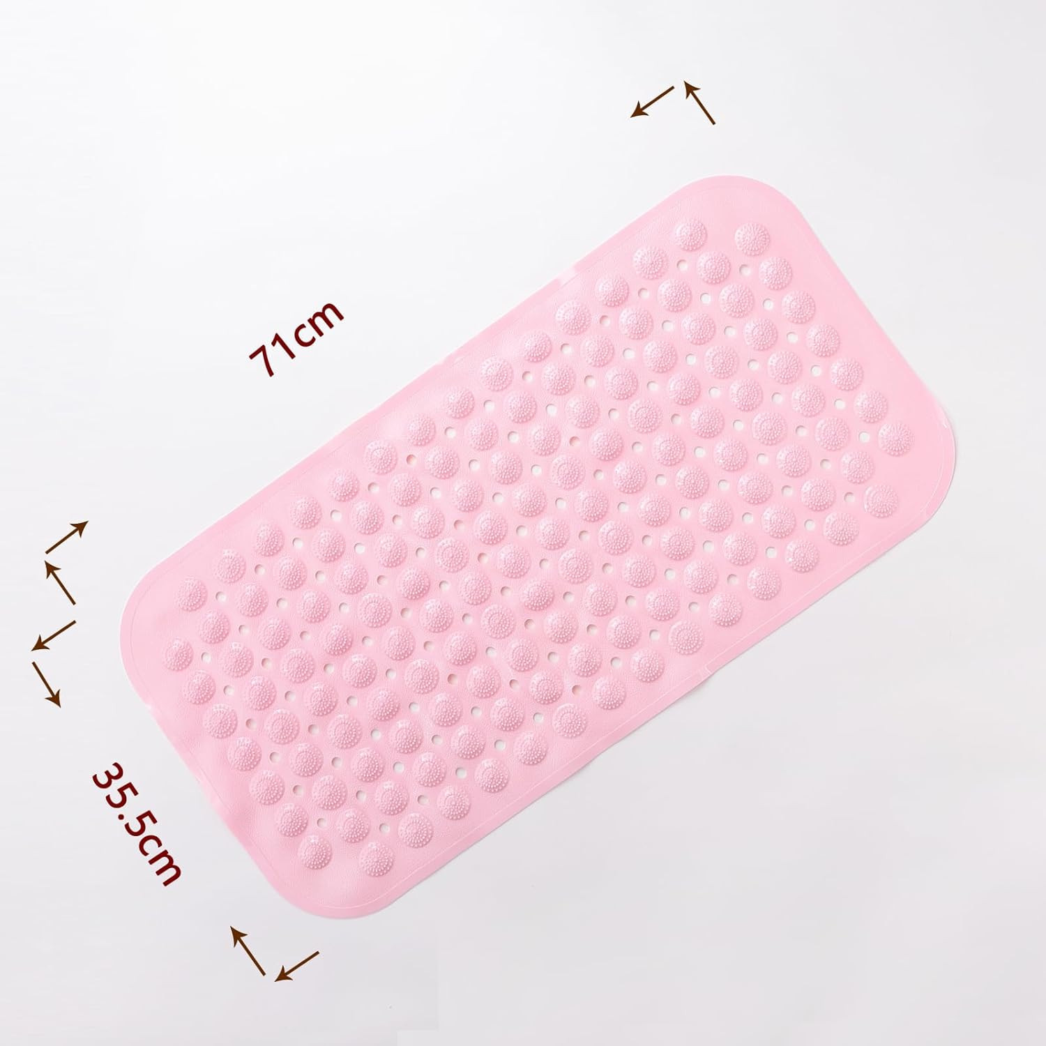 Kuber Industries Bath Mat | PVC Bathroom Mat | Shower Bath Mat | Floor Tub Mat | Bathroom Mud Mat | Anti-Skid Shower Bathroom Mat | M-YSD-35C | Pink