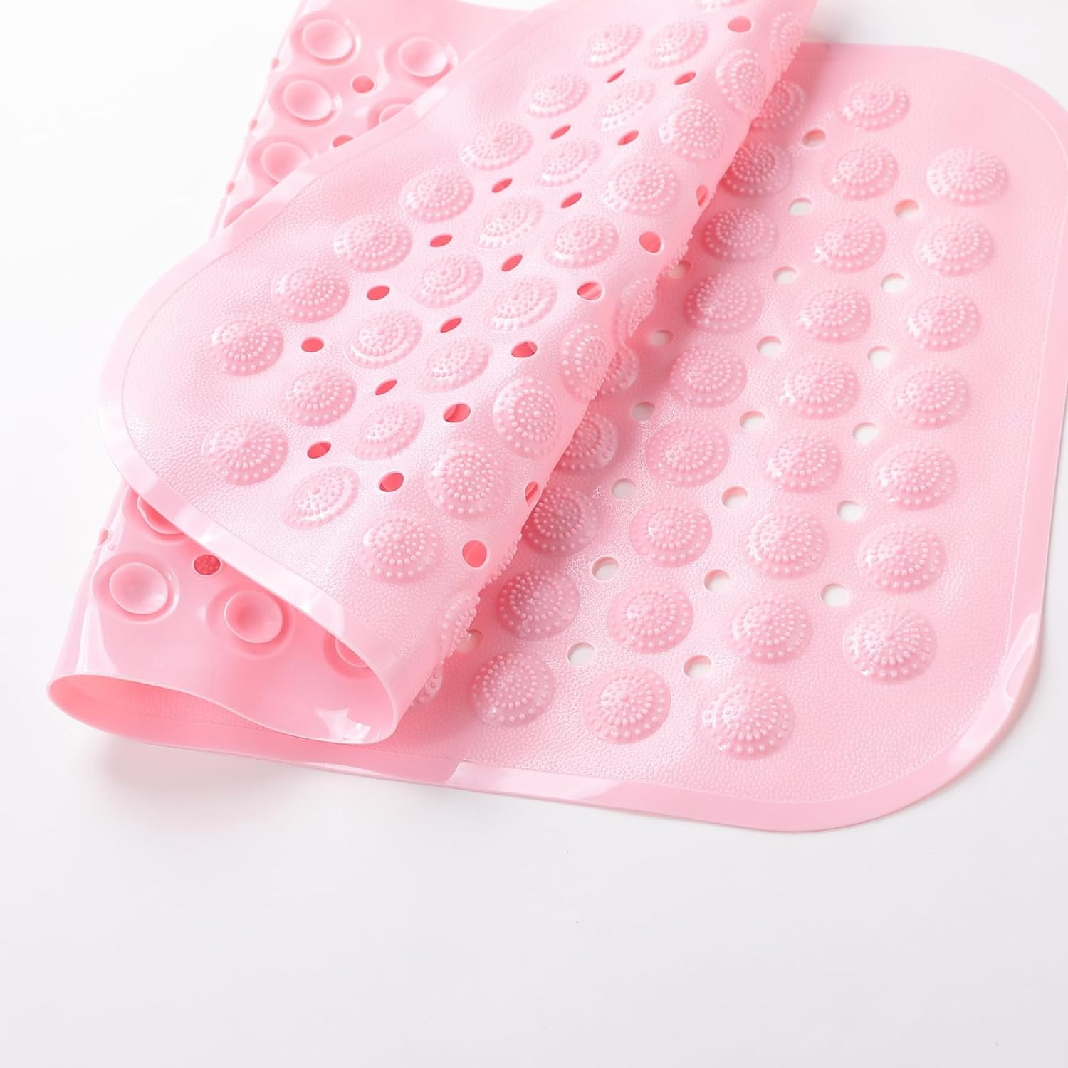 Kuber Industries Bath Mat | PVC Bathroom Mat | Shower Bath Mat | Floor Tub Mat | Bathroom Mud Mat | Anti-Skid Shower Bathroom Mat | M-YSD-35C | Pink