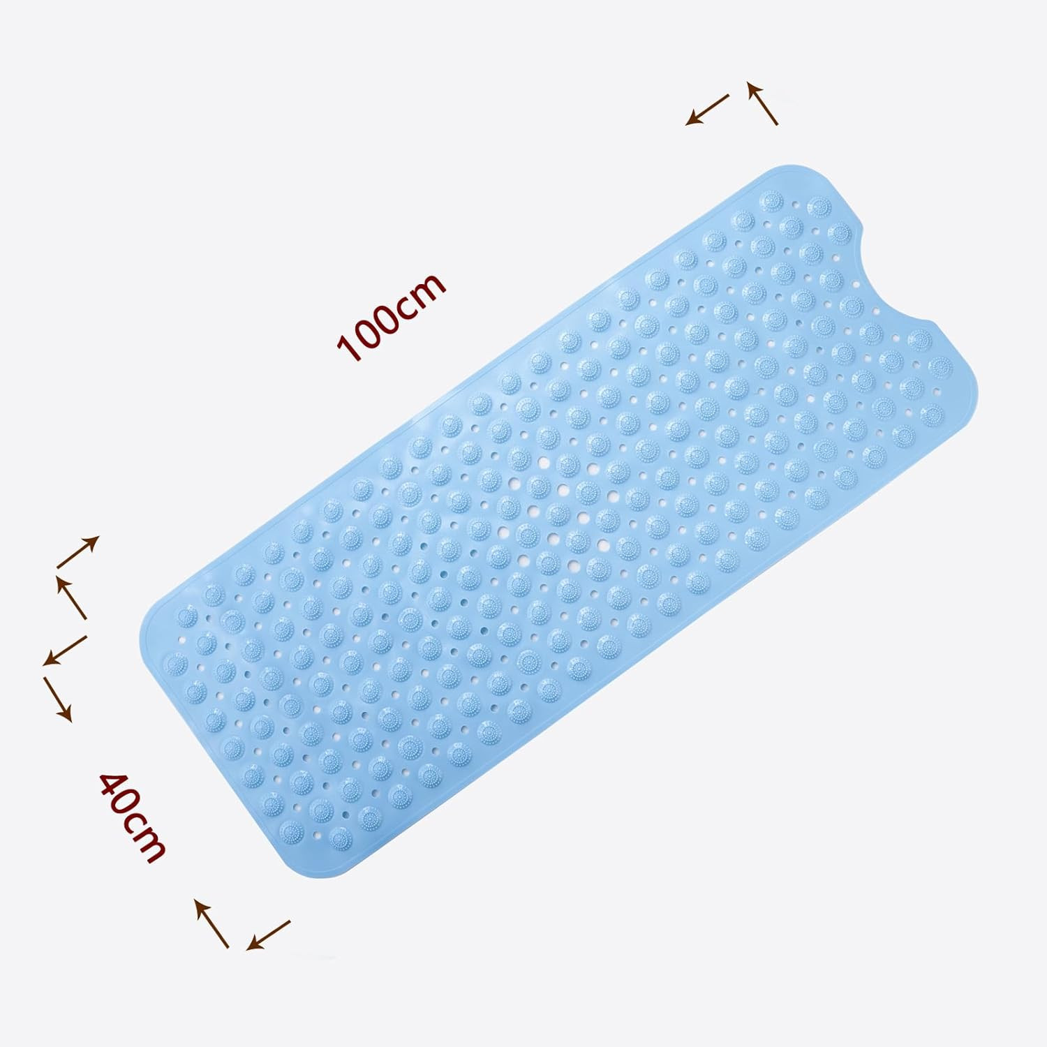 Kuber Industries Bath Mat | PVC Bathroom Mat | Shower Bath Mat | Floor Tub Mat | Bathroom Mud Mat | Anti-Skid Shower Bathroom Mat | M-YSD-40A | Sky Blue