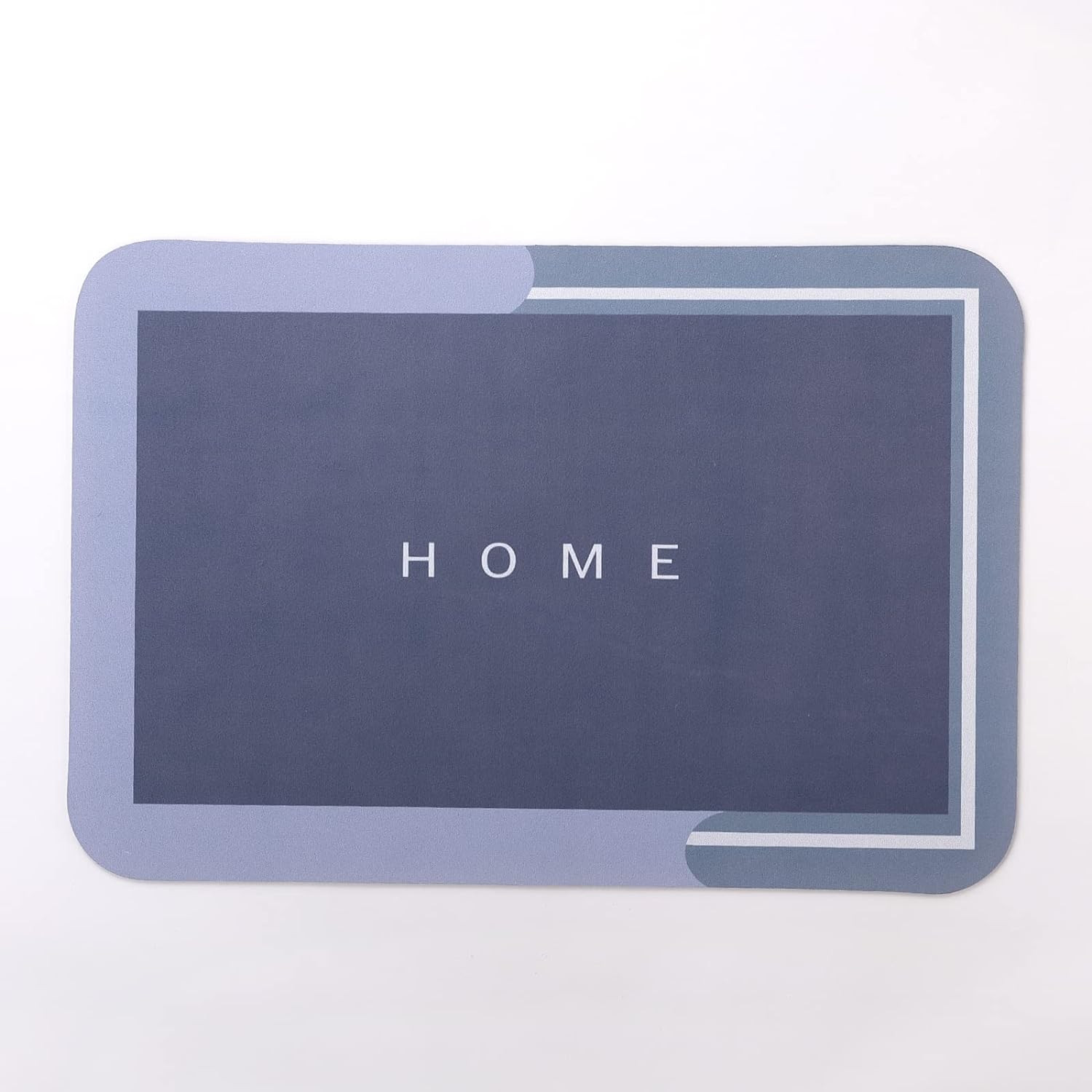 Kuber Industries Bath Mat | PVC Bathroom Mat | Shower Bath Mat | Floor Tub Mat | Diatom Mud Mat | Anti-Skid Shower Bathroom Mat | CF-220806 | Light Gray