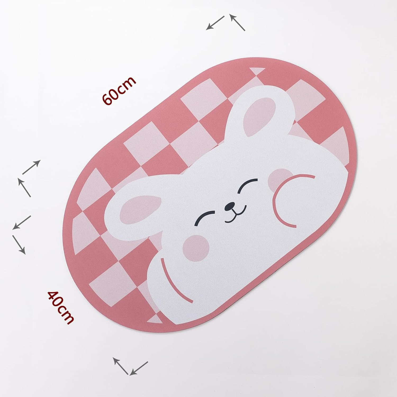 Kuber Industries Bath Mat | PVC Bathroom Mat | Shower Bath Mat | Floor Tub Mat | Diatom Mud Oval Mat | Anti-Skid Shower Bathroom Mat | CF-220805 | Multi