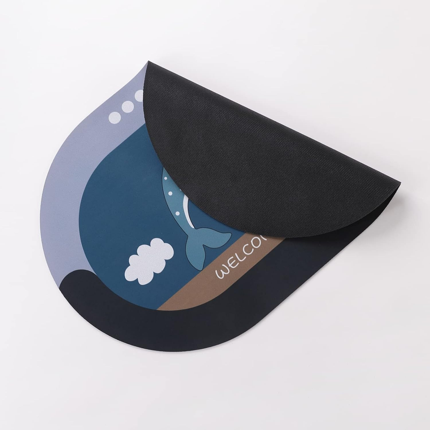 Kuber Industries Bath Mat | PVC Bathroom Mat | Shower Bath Mat | Floor Tub Mat | Diatom Mud Oval Mat | Anti-Skid Shower Bathroom Mat | CF-220821 | Multi