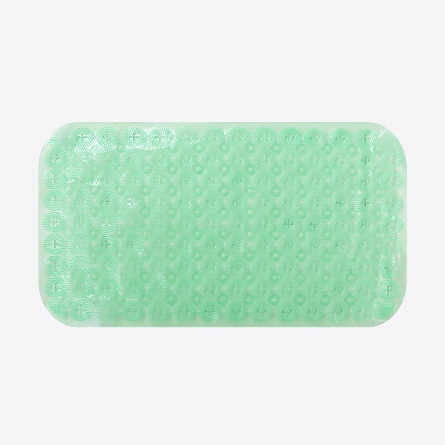 Kuber Industries Bath Mat | PVC Bathroom Mat | Shower Bath Mat | Floor Tub Mat | Foot Massager Mat | Anti-Skid Shower Bathroom Mat | B-01B | Green