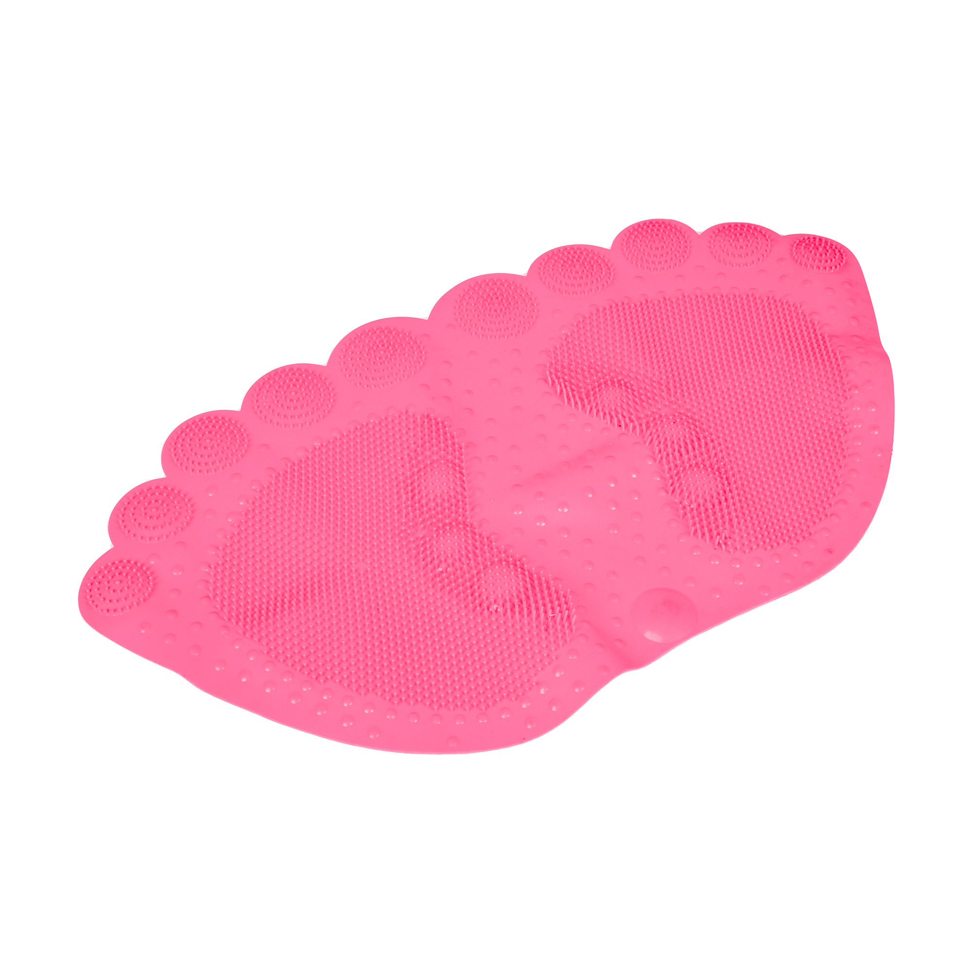 Kuber Industries Bath Mat  PVC Bathroom Mat  Shower Bath Mat  Foot Shape Bath Tub Mat  Foot Massager Mat  Anti-Skid Floor Mat  Shower Mat  Pink