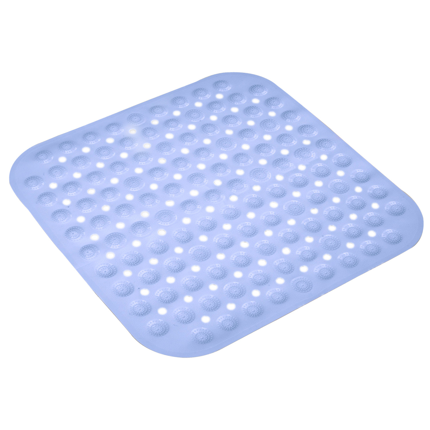 Kuber Industries Bath Mat  PVC Bathroom Mat  Shower Bath Mat  Square Bath Tub Mat  Foot Massager Mat  Anti-Skid Floor Mat  Shower Mat  Sky Blue