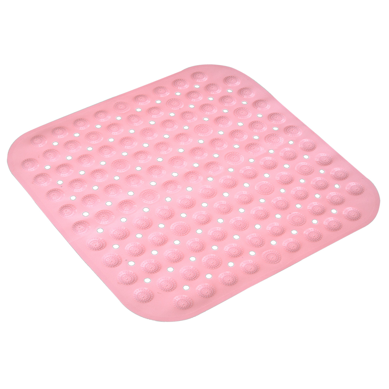 Kuber Industries Bath Mat  PVC Bathroom Mat  Shower Bath Mat  Square Bath Tub Mat  Foot Massager Mat  Anti-Skid Floor Mat  Shower Mat  Peach