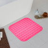 Bath Mat | PVC Bathroom Mat | Shower Bath Mat | Square Bath Tub Mat | Foot Massager Mat | Anti-Skid Floor Mat | Shower Mat | Pink