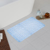 Bath Mat | PVC Bathroom Mat | Shower Bath Mat | Transparent Round Check Floor Tub Mat | Foot Massager Mat | Anti-Skid Floor Mat | Shower Mat | Blue