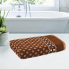 Bath Towel | 144 GSM Cotton Unisex Bathroom Towel | 30x60 Inch | Highly Absorbent | Bathing Towel | Towel for Bath-Gym-Travel-Beach-Pool &amp; Yoga | Dot Print | Brown