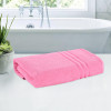 Bath Towel | 30x60 Inch | Towel for Bath-Gym-Travel-Beach-Pool | Towel for Bathing | 144 GSM Cotton Unisex Bathroom Towel | Towels for Bath | Plain Lining | Pink