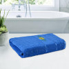Bath Towel | Bath Towel for Men | 144 GSM Cotton Bathroom Towel | Highly Absorbent Bathing Towel | Towel for Bath-Gym-Travel | Embroidery Print | 30x60 Inch | Blue