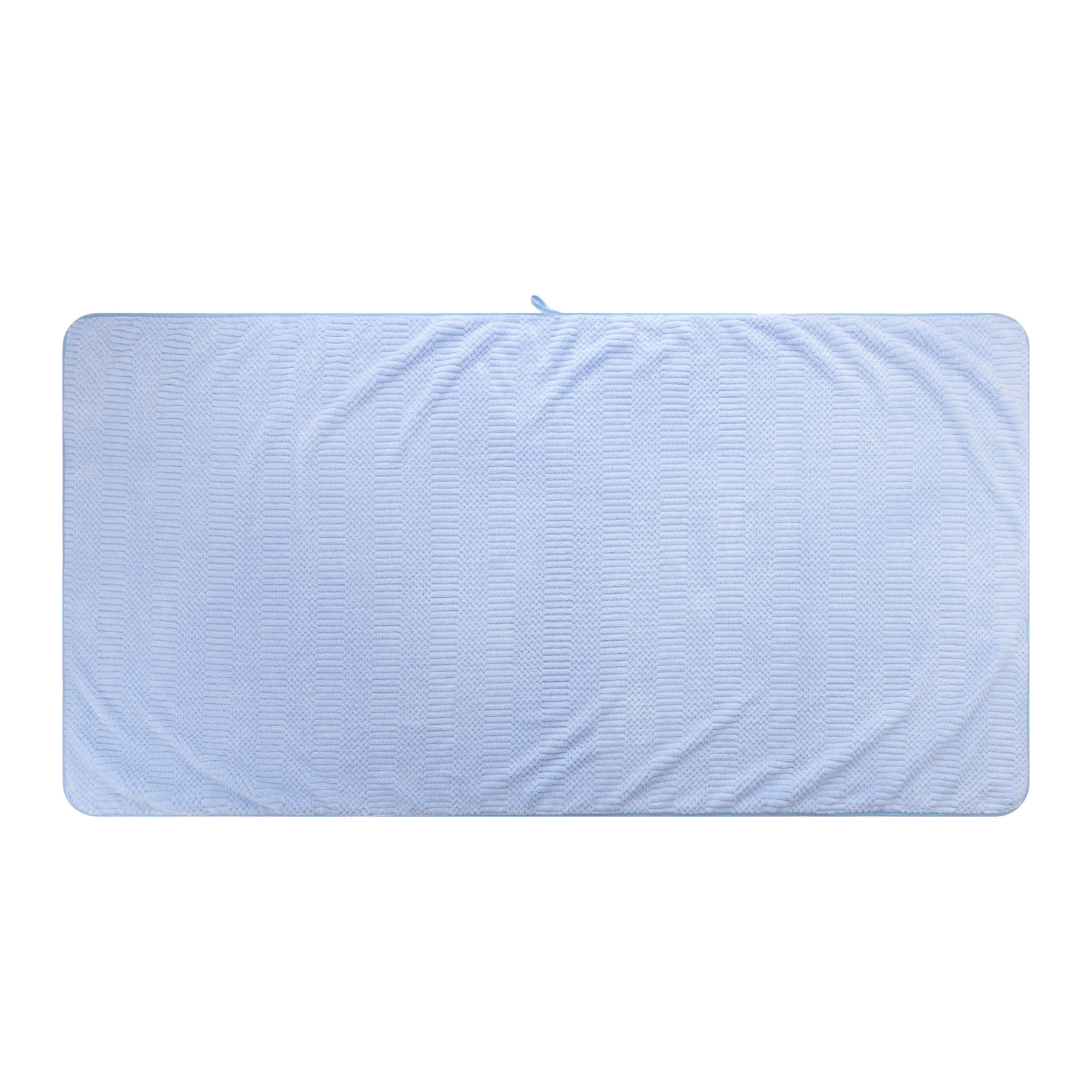 Kuber Industries Bath Towel For Men, Women|280 GSM|Extra Soft & Fade Resistant|Polyester Towels For Bath|Waffle Texture|Bathing Towel, Bath Sheet (Blue)