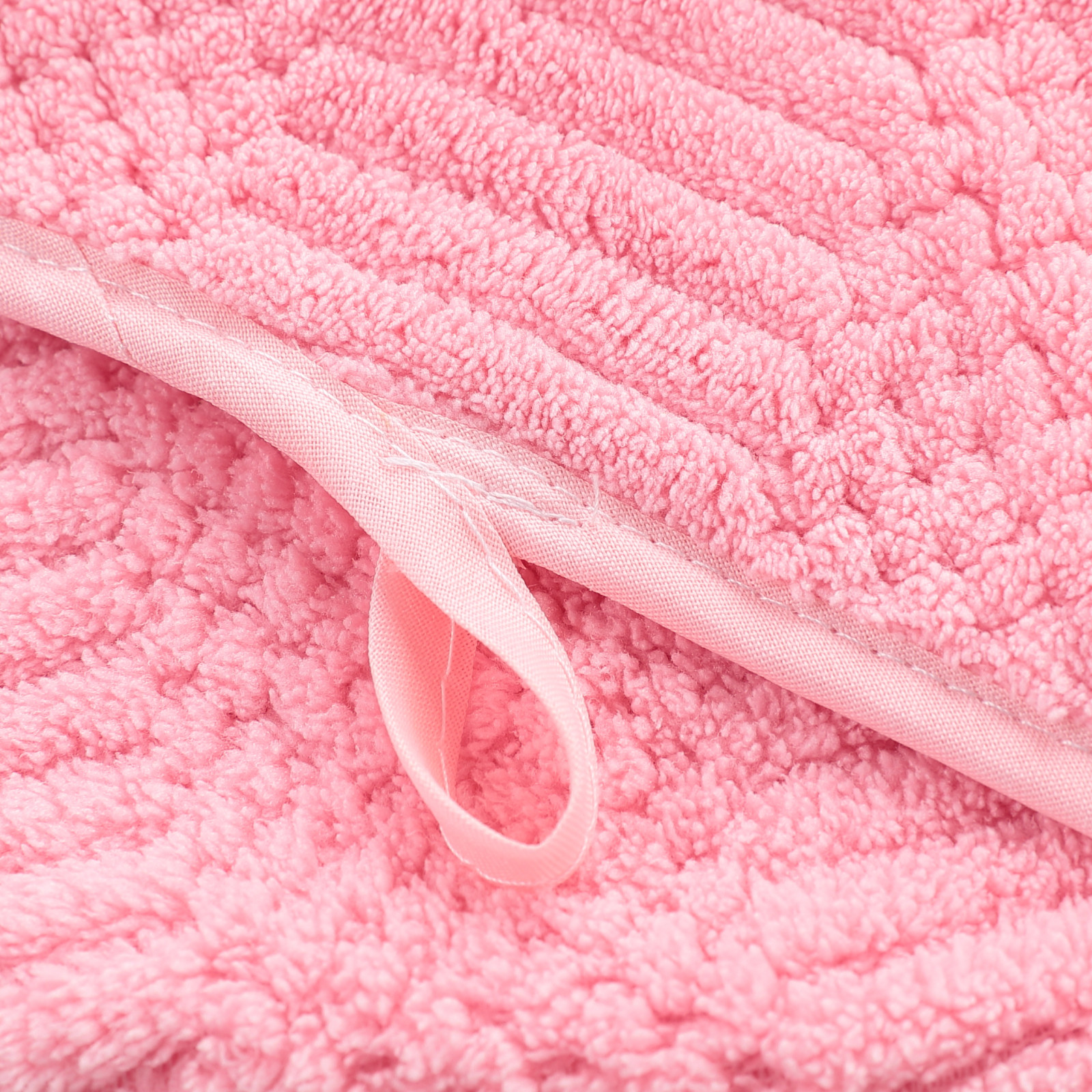 Kuber Industries Bath Towel For Men, Women|280 GSM|Extra Soft & Fade Resistant|Polyester Towels For Bath|Waffle Texture|Bathing Towel, Bath Sheet (Pink)