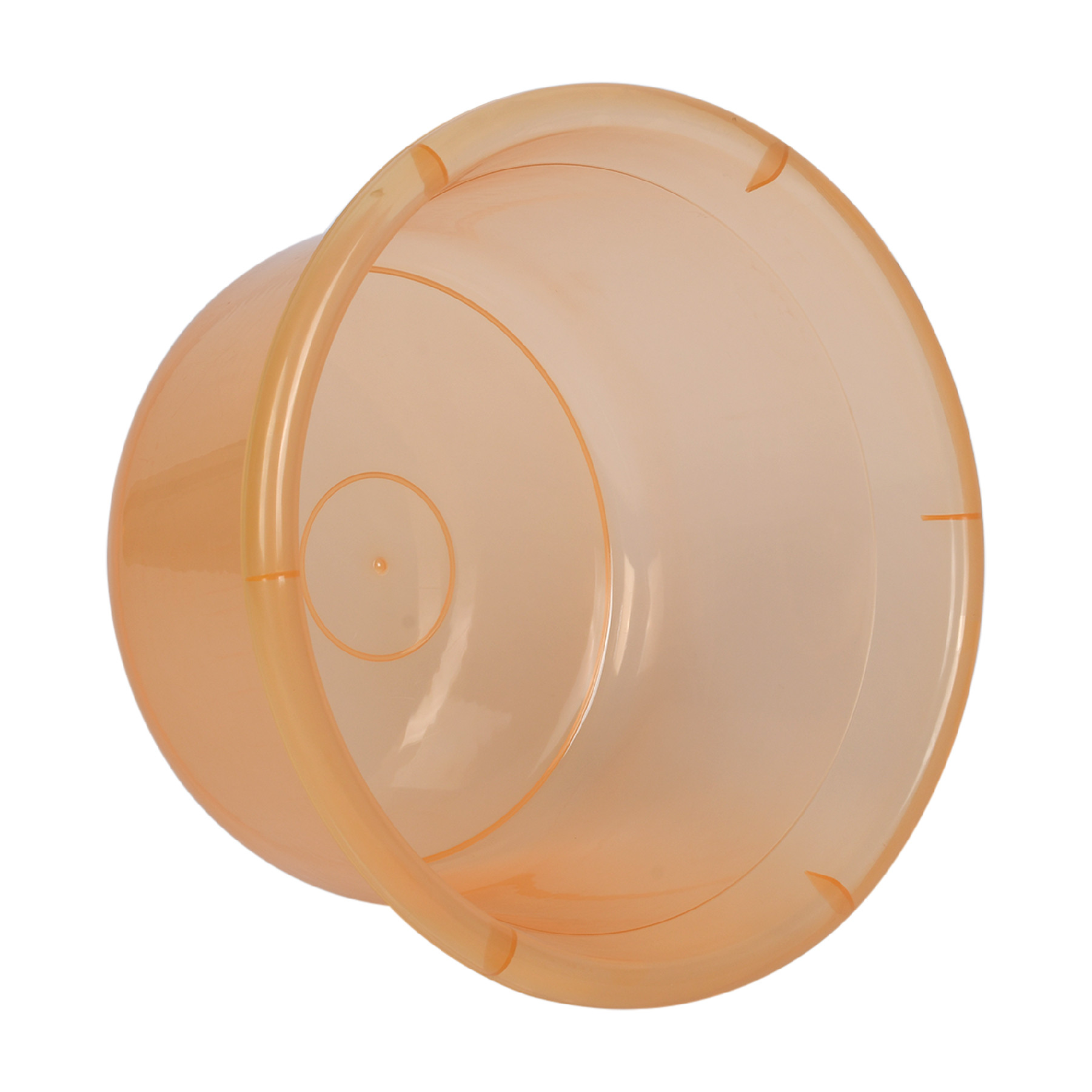 Kuber Industries Bath Tub | Multipurpose Bath Tub | Tub for Bathroom-Feeding Pan-Bathing-Washing Clothes | Washing Tub | Bathroom Tub | Baby Bathing Tub | 25 LTR | Transparent Orange