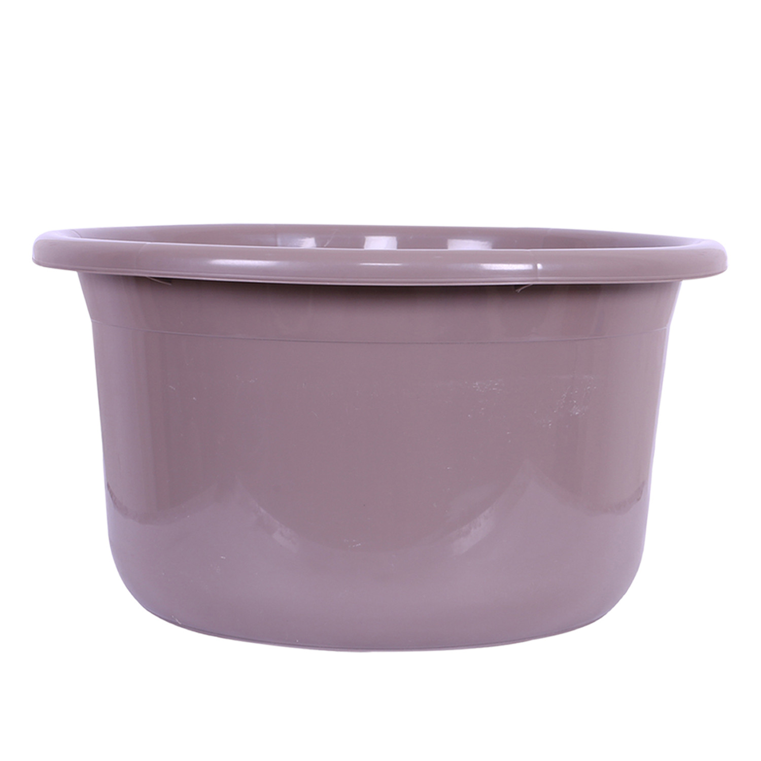 Kuber Industries Bath Tub | Versatile Utility Gaint Tub | Plastic Bath Tub for Baby | Baby Bathing Tub | Clothes Washing Tub For Bathroom | Feeding Pan Tub | TUB-25 LTR | Brown