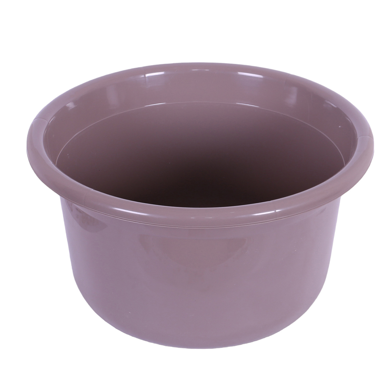 Kuber Industries Bath Tub | Versatile Utility Gaint Tub | Plastic Bath Tub for Baby | Baby Bathing Tub | Clothes Washing Tub For Bathroom | Feeding Pan Tub | TUB-25 LTR | Brown