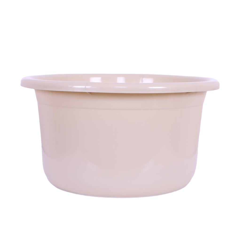 Kuber Industries Bath Tub | Versatile Utility Gaint Tub | Plastic Bath Tub for Baby | Baby Bathing Tub | Clothes Washing Tub For Bathroom | Feeding Pan Tub | TUB-25 LTR | Beige